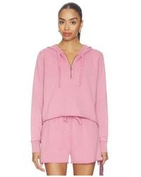 Bobi - Half Zip Crop Hoodie - Lyst