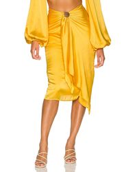 Andrea Iyamah Behati Skirt - Gelb