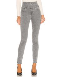 J Brand Annalie High Rise Skinny - Grau