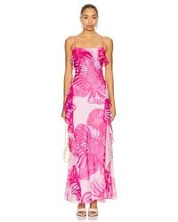 AMUR - Abendkleid Blumen Celsey - Lyst
