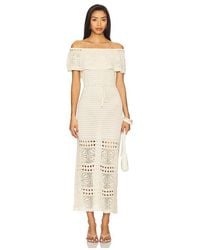 Line & Dot - Midi-Kleid Wilda - Lyst