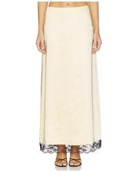4th & Reckless - X Revolve Rena Satin And Lace Skirt - Lyst