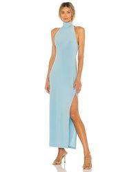 Norma Kamali - Halter Turtle Side Slit Gown - Lyst