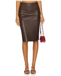 Susana Monaco - Faux Leather Pencil Skirt - Lyst
