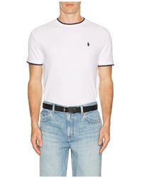 Polo Ralph Lauren - Short Sleeve Stretch Mesh Crewneck Tee W Tipping Collar - Lyst