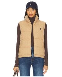 Polo Ralph Lauren - Cable Knit Wool Cashmere Quilted Vest - Lyst