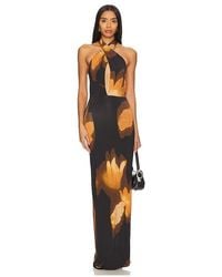 AFRM - ROBE MAXI CROISÉE DEVANT GENIE en Black - Lyst