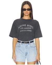 Anine Bing - Cade Tee Melrose Stencil - Lyst