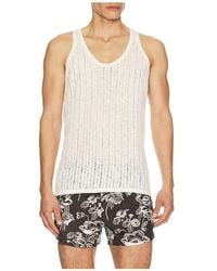 Commas - Pointelle Knit Tank - Lyst