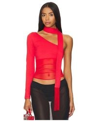 Nii HAI - Asymmetric Neck Tie Top - Lyst