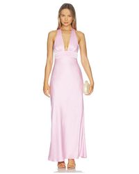 Runaway the Label - Sylvie Plunge V-Neck Maxi Dress - Lyst