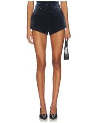 Amanda Uprichard - Kelso Velvet Short - Lyst