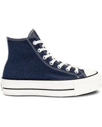 Converse Chuck Taylor All Star Lift Denim Fashion Sneaker - Blue