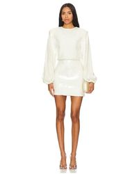 ROTATE BIRGER CHRISTENSEN - Vestido En Color Ivory Talla En - Lyst