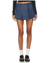 Free People - X We The Free Paradise Found Denim Skort - Lyst