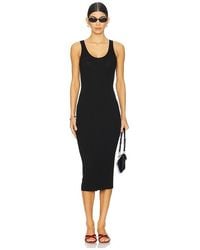 Enza Costa - Silk Knit Tank Midi Dress - Lyst