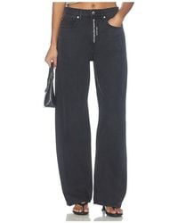 Alexander Wang - Float Jeans With Hotfix Logo Fly - Lyst
