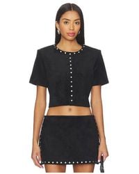Amanda Uprichard - Braswell Suede Top - Lyst