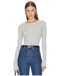 Free People - So Soft Seamless Modal Cable Long Sleeve Top - Lyst