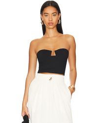 Susana Monaco - Top Corto En Color Negro Talla (También En M, S, Xl, Xs) - Lyst