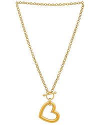 Amber Sceats - Oversized Heart Chain Necklace - Lyst
