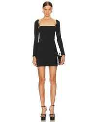Alexander Wang - Long Sleeve Mini Dress With Logo And Elastic Straps - Lyst