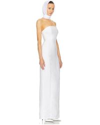 sachin and babi light blue dress Helsa Jersey Deep V Maxi Dress