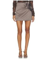 AKNVAS - Liva Satin Skirt - Lyst