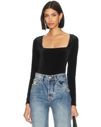 L'Agence - Kinley Square Neck Top - Lyst