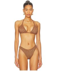 Devon Windsor - Lucinda Triangle Bikini Top - Lyst