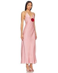Bardot X Revolve Paola Halter Linen Midi Dress in Natural | Lyst