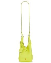 Polo Ralph Lauren - Shiny Drum Pebble Small Crossbody Bag - Lyst