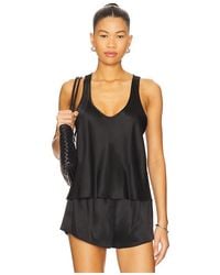 Enza Costa - Silk Satin Tank Top - Lyst