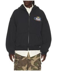 Rhude - Racing Crest Zip Up Hoodie - Lyst