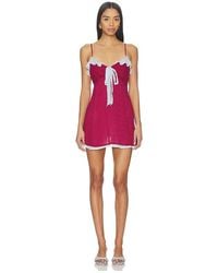 Frankie's Bikinis - Picnic Hour Chiffon Mini Dress - Lyst