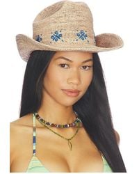 Brixton - Odessa Straw Packable Cowboy Hat - Lyst