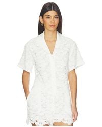 Jonathan Simkhai - Glenn Lace Camp Shirt - Lyst