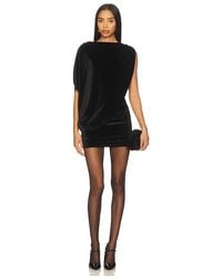 MORE TO COME - Annmarie Velvet Mini Dress - Lyst