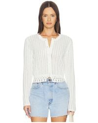 Cami NYC - Lilibeth Pointelle Cardigan - Lyst