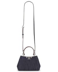 Tory Burch - Eleanor Denim Mini Satchel Bag - Lyst