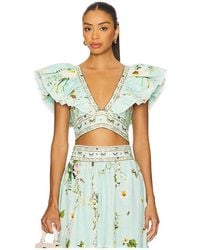 CAMILLA - Ruffle Wrap Top - Lyst