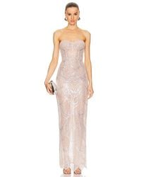 Bronx and Banco - Vestido Largo Giselle Blanc En Color Blanco Talla (También En L, S, Xl, Xs) - Lyst