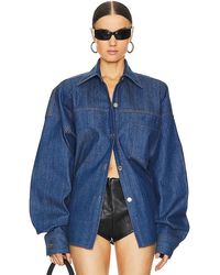 LAQUAN SMITH - Oversized Button Down Shirt - Lyst