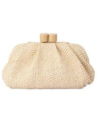 OLGA BERG - Addison Woven Clutch - Lyst