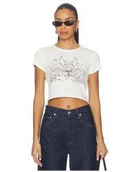 KENZO - Gots Lucky Me Cartoon Cropped T-Shirt - Lyst