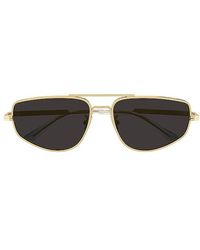 Bottega Veneta - Light Ribbon Pilot Sunglasses - Lyst