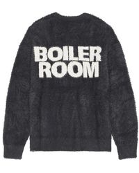 BOILER ROOM - Shaggy Knit Crewneck Sweater - Lyst