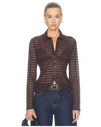 FRAME - The Bubble Stitch Shirt - Lyst