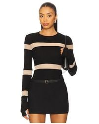 Michael Lauren - Vex Long Sleeve Fitted Top - Lyst