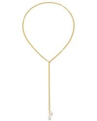 NAiiA - X Revolve Baroque Pearl Lariat Necklace - Lyst